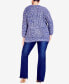 Фото #6 товара Plus Size Charli Cable Round Neck Sweater