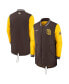 ფოტო #2 პროდუქტის Men's Brown San Diego Padres Authentic Collection Dugout Performance Full-Zip Jacket
