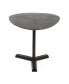 Industrial Elliptical Side Table With Raw Bronze Finish