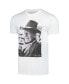 ფოტო #3 პროდუქტის Men's White John Wayne Black & White Photo Graphic T-shirt