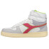 Фото #6 товара Diadora Magic Basket Mid High Top Womens Grey, White Sneakers Casual Shoes 1785