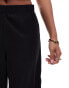 Vero Moda Petite jersey crepe wide leg trousers in black Черный, S - EU 36 - фото #4