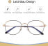 Фото #8 товара Blue Light Filter Glasses Anti Blue Light Glasses Computer Glasses Cat's Eye Without Prescription Metal Frame Glasses PC Gaming Bluelight Filter UV Block Blue Light Glasses Women