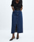 Фото #4 товара Women's Slit Denim Skirt