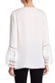 Фото #2 товара Kobi Halperin 163037 Women's Skye Embroidered Silk Blouse White Sz. XS