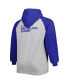 ფოტო #2 პროდუქტის Men's Heather Gray Los Angeles Rams Big and Tall Fleece Raglan Full-Zip Hoodie Jacket