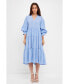 ფოტო #1 პროდუქტის Women's Drop Shoulder Midi Dress