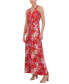 ფოტო #3 პროდუქტის Petite V-Neck Sleeveless Maxi Dress