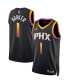 ფოტო #4 პროდუქტის Men's Devin Booker Black Phoenix Suns Statement Edition Swingman Jersey