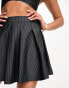 ASOS DESIGN co-ord pleated mini skirt in pinstripe