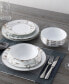 Фото #7 товара Raptures Platinum Set of 4 Dinner Plates, Service For 4