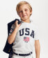 Toddler and Little Boys Team USA Cotton Jersey Tee