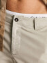 ASOS DESIGN skinny chino shorts in shorter length in grey