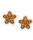 ფოტო #1 პროდუქტის Citrine (1-5/8 ct. t.w.) & Diamond (1/10 ct. t.w.) Flower Stud Earrings in 14k Gold