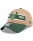 ფოტო #1 პროდუქტის Men's Tan/Hunter Green Milwaukee Bucks 2024 NBA Draft 9TWENTY Adjustable Hat