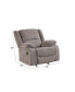 Фото #4 товара Hodge 42" Chenille Manual Recliner Chair