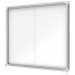 NOBO Premium Plus 15xA4 Sheets Magnetic White Surface Interior Display Case With Sliding Door