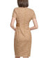 ფოტო #2 პროდუქტის Women's Tweed Belted Sheath Dress