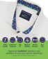 Фото #4 товара Men's Slim Fit Non-Iron Mini Floral Print Performance Stretch Button-Down Shirt