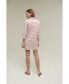 ფოტო #3 პროდუქტის Women's Striped Knit Polo Dress