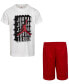 ფოტო #5 პროდუქტის Little Boys 2-Pc. Dri-FIT Jumpman T-Shirt & Shorts Set