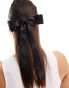 Фото #2 товара ASOS DESIGN hair clip with bow detail in black