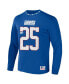 Men's NFL X Staple Blue New York Giants Core Long Sleeve Jersey Style T-shirt