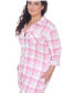 ფოტო #3 პროდუქტის Plus Piper Stretchy Plaid Tunic