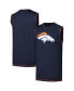 Фото #1 товара Men's Navy Denver Broncos Tank Top