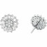 Charming silver earrings with zircons MKC1633AN040