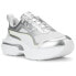 Фото #2 товара Puma Kosmo Rider Digital Dark Metallic Platform Womens Grey Sneakers Casual Sho