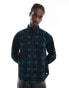 Levi's Skateboarding relaxed fit check print flannel shirt in black