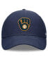 Фото #2 товара Men's Navy Milwaukee Brewers Evergreen Club Performance Adjustable Hat
