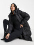 Threadbare Onyx 2 in 1 longline gilet and puffer coat in black