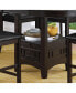 Фото #6 товара Cherry Finish Counter Height Dining Table with Storage Base