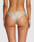 RVCA 282894 Women's Cheeky Bikini Bottoms - Stripe Out Cheeky (Creme, Medium)