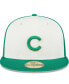 Фото #1 товара Men's White/Green Chicago Cubs 2024 St. Patrick's Day 59FIFTY Fitted Hat