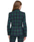 ფოტო #2 პროდუქტის Women's Plaid Two-Button Blazer