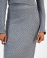 Фото #3 товара Women's Diamond Knit Sweater Pencil Skirt