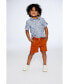 ფოტო #3 პროდუქტის Baby Boy Stretch Twill Short Dusty Orange - Infant