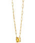 Citrine Paperclip Link 18" Pendant Necklace (1-5/8 ct. t.w.) in 14k Gold-Plated Sterling Silver (Also in Peridot)