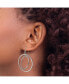 ფოტო #3 პროდუქტის Stainless Steel Polished Double Circle Dangle Earrings