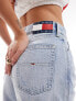 Фото #2 товара Tommy Jeans Clare high waisted wide leg jeans in light wash