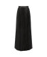 ფოტო #3 პროდუქტის Women's Long Pleated Satin Evening Skirt
