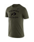 Men's Olive Colorado Buffaloes Stencil Arch Performance T-shirt