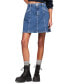 ფოტო #1 პროდუქტის Women's A-Line Seam-Detail Denim Skirt