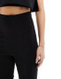 In The Style bengaline side split flared leg trousers co-ord in black