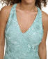 ფოტო #7 პროდუქტის Women's Floral-Lace Flounce-Hem Midi Dress
