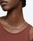 Фото #5 товара Swarovski rose Gold-Tone Crystal Station Choker Necklace, 15" + 2" extender