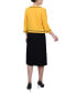 Фото #2 товара Women's 3/4 Sleeve Dress, 2 Piece Set
